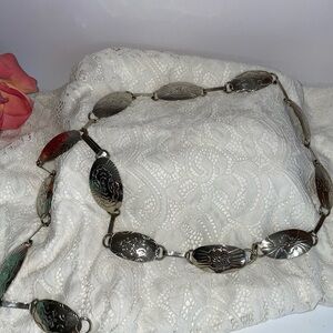 Vintage Silver Tone Women's Concho Belt
